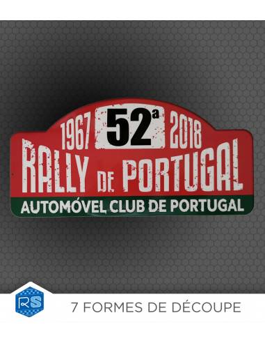 Plaque de rallye adhésive pour automobiles - Road-Shop