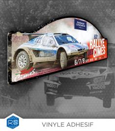 Plaque Ronde Personnalisée, Passion Rallye & Performances
