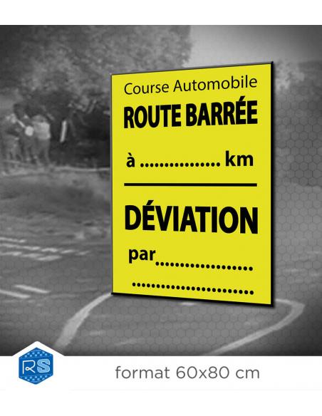 Panneau compétition "Route Barrée"
