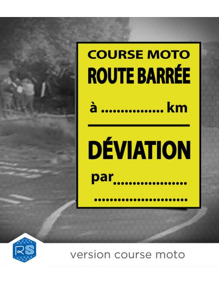 Panneau compétition "Route Barrée"