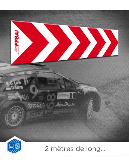 RTS RALLY FFSA - Panneau zébra direction