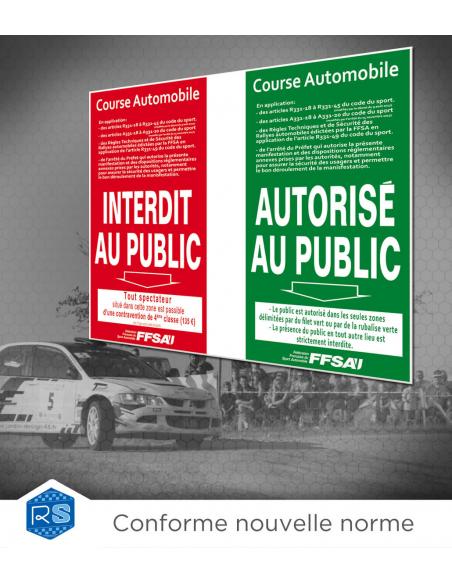 RTS rallye - Panneau information du public