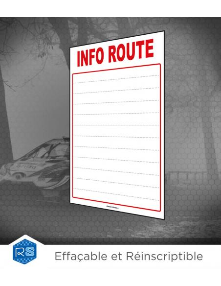 Spécial course automobile - panneau information concurrent