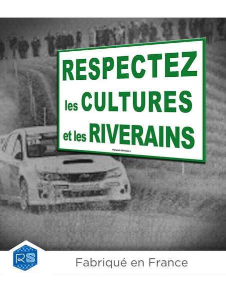 Panneau "respectez les cultures"
