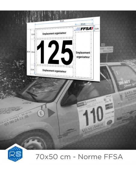 fond de porte rallye| numéro voiture | Road-Shop.fr