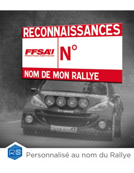Autocollant reconnaissance Rallye | RTS FFSA | Road-Shop.fr