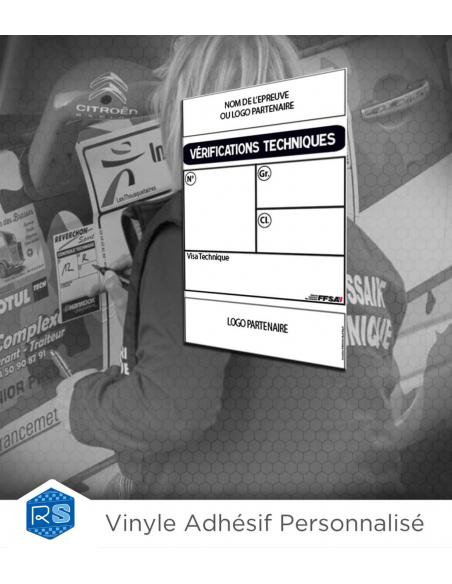 Autocollant vérification technique rallye | RTS FFSA| Road-Shop.fr