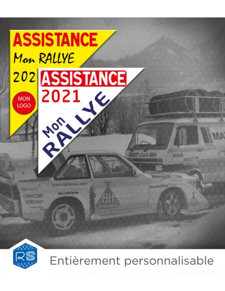 Autocollant assistance Rallye | Road-Shop.fr