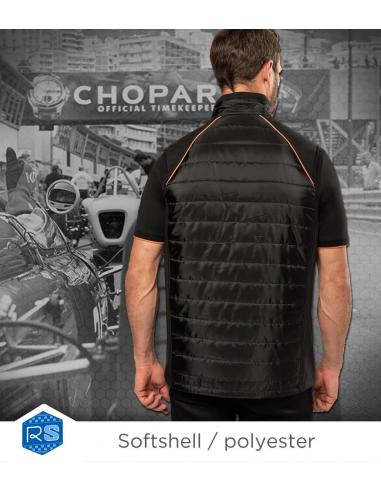 Bodywarmer softshells| bi-ton et bi-matière| à partir de 38,70 € ht broderie et livraison incluses